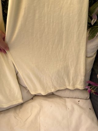 Pantalón ancho amarillo