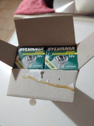 Lotto 14 lampadine 20W 12V GZ4/GU4 faretto 35mm