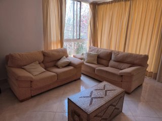Sofas de tela color naranja