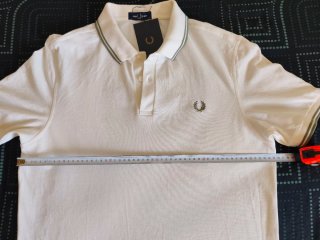 Polo Fred Perry Blanco Talla XL
