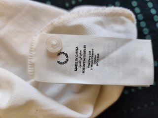 Polo Fred Perry Blanco Talla XL