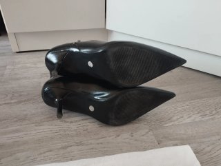 Botines Zara Tacón Aguja Punta Fina Cremallera
