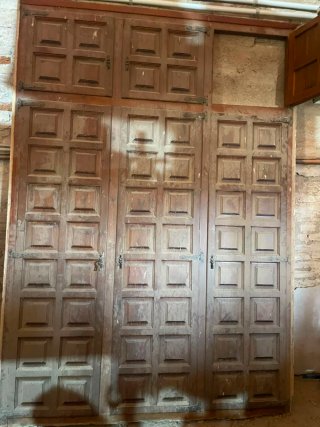 Regalo! Puerta de armario antigua de madera