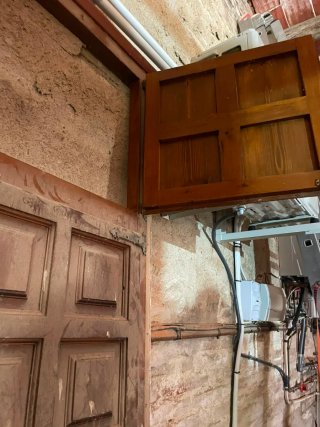 Regalo! Puerta de armario antigua de madera
