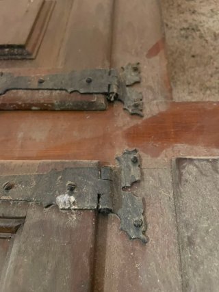 Regalo! Puerta de armario antigua de madera