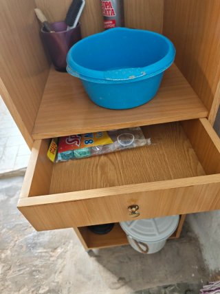 Mueble auxiliar baño madera cajones