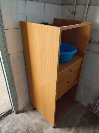 Mueble auxiliar baño madera cajones