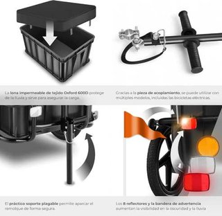Remolque bici perros/carga