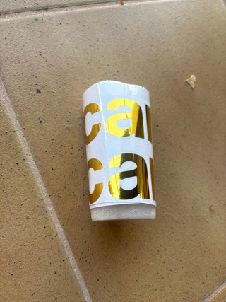 Pegatinas doradas cal para bicicleta