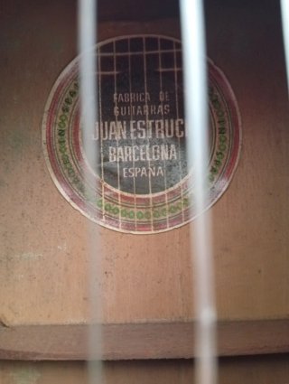 Guitarra Juan Estruch para reparar