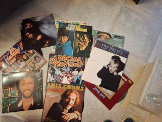 Collezione di vinili di vari artisti e generi