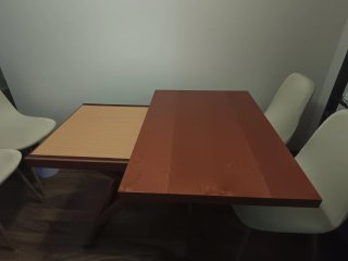 Mesa extensible y elevable madera