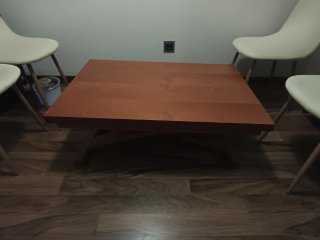 Mesa extensible y elevable madera