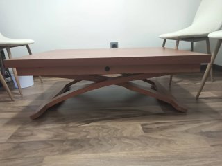 Mesa extensible y elevable madera