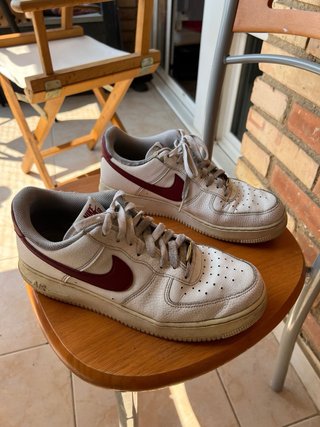 Nike Air Force 1 Talla 44 Blanco/Marrón