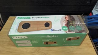 Metronic Mooov 477351 - Altavoz Bluetooth Madera