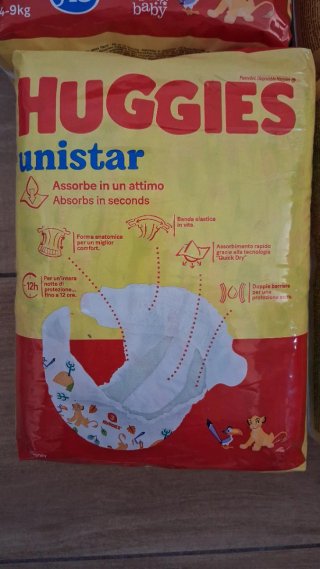 Pannolini Huggies Unistar Taglia 3 (72 pannolini)