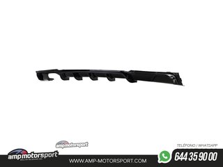 DIFUSOR TRASERO EN NEGRO BRILLANTE PARA BMW SERIE 3 F30/F31 + COLA CROMO