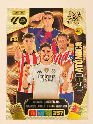 Cromo Card Atómica 476 - Adrenalyn XL 2024-25