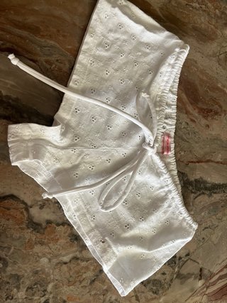 Shorts Sangallo Bianchi Mica Mare Tg S 100% cotone
