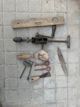 Lote herramientas antiguas manuales