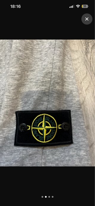 Stone Island Pantalones Cortos Grises