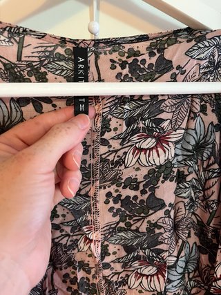 Kimono largo floral rosa