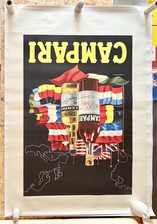 Poster Campari Manifesto Pubblicitario Nino Nanni
