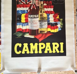 Poster Campari Manifesto Pubblicitario Nino Nanni