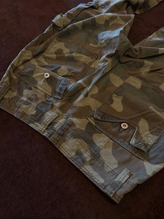 Pantalones Cargo Camuflaje Bershka Talla S