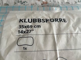 Almohada IKEA KLUBBSPORRE 35x69cm