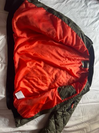 Chaqueta Bomber Acolchada Kaki T. 14-16 Años