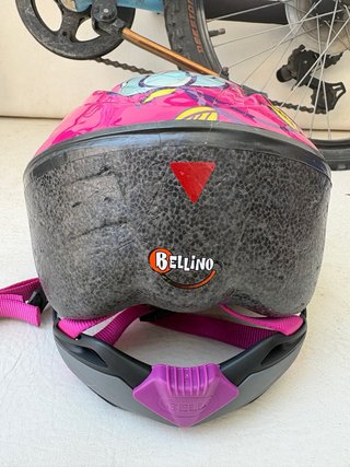 Casco Bellino Bicicleta Infantil Rosa