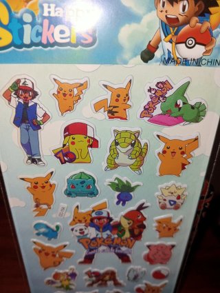 Stickers Pokémon.sin abrir