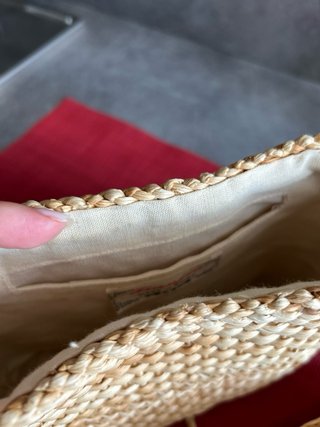 Borsa tracolla paglia intrecciata