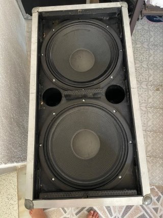 Subwoofer Doble 2x18 Negro