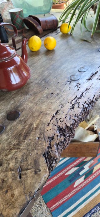 Antigua mesa madera s XIX