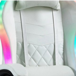 Silla Gaming GLI RGB LED Blanca