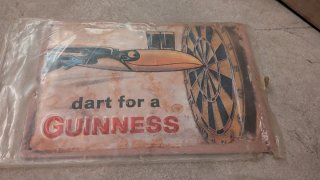 Cartel Chapa Guinness vintage pub