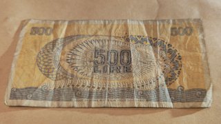 Banconota 500 Lire Aretusa 1967 serie P14