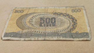 Banconota 500 Lire Aretusa 1967 serie P14