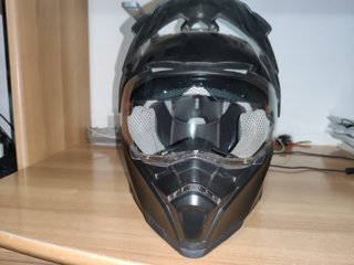 Casco Moto Negro Mate M, Cierre Rápido + Gafas Sol