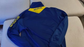 Felpa Givova Blu/Gialla Taglia XXL