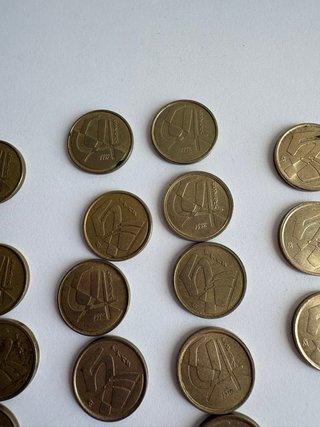 Lote 21 monedas 5 Pesetas España 1989 a 2001