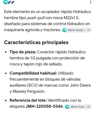 Acoplador Rápido Hidráulico JMH-220058-0346