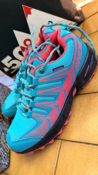 Scarpe Trekking ANDE Teal/Rosa nuove