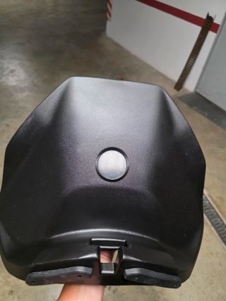Soporte Respaldo Asiento Moto Negro