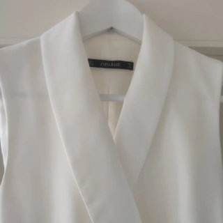 Vestido blazer color blanco Zara Talla S