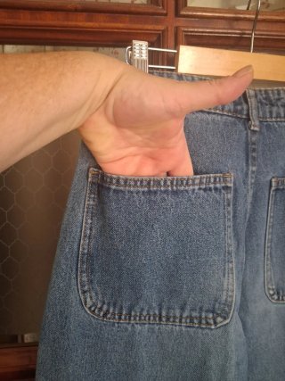 Pantaloni cargo jeans donna