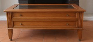 Mesa de centro madera y cristal